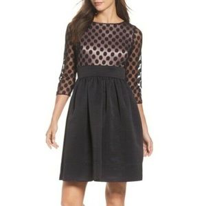 Eliza J Polka Dot Fit and Flare